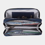 Travelon RFID Blocking Double Zip Clutch Wallet Ocean 43399 - 2