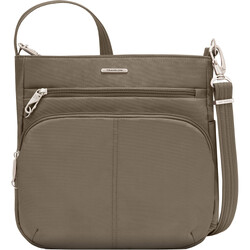 Travelon Classic Anti-Theft North/South Crossbody Bag Nutmeg 43310