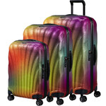 Samsonite C-Lite Hardside Suitcase Set of 3 Colourburst 41370, 41369, 41368 with FREE Digital Luggage Scale 12775