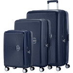 American Tourister Curio 2 Hardside Suitcase Set of 3 Arctic Navy 45138, 45139, 45140 with FREE Digital Luggage Scale 12775