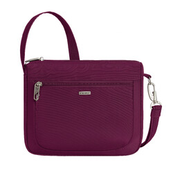 Travelon Classic Anti-Theft Small East/West Crossbody Bag Burgundy 43115