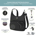 Travelon Classic Anti-Theft Essential Messenger Bag Burgundy 42457 - 8