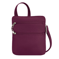 Travelon Classic Anti-Theft Slim Double Zip Crossbody Bag Burgundy 43116 - ORDER NOW FOR DELIVERY IN MID JANUARY 2026