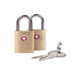 Travelon Travel Accessories Set of 2 TSA Accepted Padlocks Brass 13111 - ORDER NOW FOR DELIVERY IN LATE FEBRUARY 2026