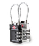 Travelon Travel Accessories Set of 2 TSA Accepted Cable Locks Classic Combo 13694 - ORDER NOW FOR DELIVERY IN JUNE 2026