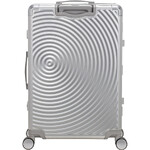 American Tourister Soundbox ALU Hardside Suitcase Set of 3 Silver 55707, 55710, 55711 with FREE Digital Luggage Scale 12775 - 2