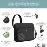 Travelon Roam Anti-Theft East/West Crossbody Bag Black 43676 - 7