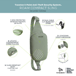 Travelon Roam Anti-Theft Compact Sling Moss 43674 - 7