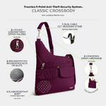 Travelon Classic Anti-Theft Crossbody Bag Burgundy 42373 - 8