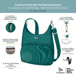 Travelon Classic Anti-Theft Essential Messenger Bag Spruce 42457 - 6