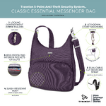 Travelon Classic Anti-Theft Essential Messenger Bag Purple 42457 - 5