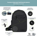 Travelon Metro Anti-Theft Tablet Sling Bag Black 43413 - 8