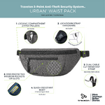 Travelon Urban Anti-Theft Waist Pack Slate 43557 - 8