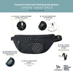 Travelon Urban Anti-Theft Waist Pack Black 43557 - 8
