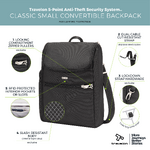 Travelon Classic Anti-Theft Small Convertible Tablet Backpack Black 43045 - 8