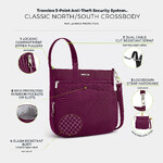 Travelon Classic Anti-Theft North/South Crossbody Bag Burgundy 43310 - ORDER NOW FOR DELIVERY IN LATE FEBRUARY 2026 - 8