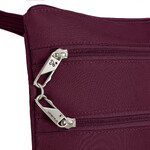 Travelon Classic Anti-Theft Slim Double Zip Crossbody Bag Burgundy 43116 - ORDER NOW FOR DELIVERY IN LATE FEBRUARY 2026 - 6