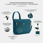 Travelon Classic Anti-Theft Small East/West Crossbody Bag Teal 43115 - ORDER NOW FOR DELIVERY IN LATE FEBRUARY 2026 - 8