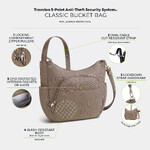 Travelon Classic Anti-Theft Crossbody Bucket Bag Hazelnut 42757 - ORDER NOW FOR DELIVERY IN LATE FEBRUARY 2026 - 8