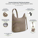 Travelon Classic Anti-Theft Essential Messenger Bag Hazelnut 42457 - ORDER NOW FOR DELIVERY IN LATE FEBRUARY 2026 - 8