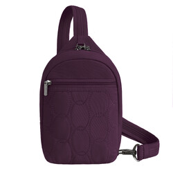 Travelon Runways Anti-Theft Small Sling Plum 43713 - ORDER NOW FOR DELIVERY IN MAY 2026