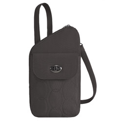 Travelon Runways Anti-Theft Slim Asymmetric Crossbody Smoke 43712 - ORDER NOW FOR DELIVERY IN MAY 2026