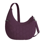 Travelon Runways Anti-Theft Asymmetric Hobo Bag Plum 43716