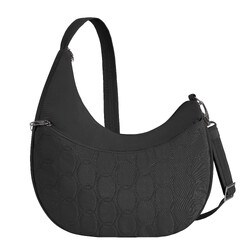 Travelon Runways Anti-Theft Asymmetric Hobo Bag Black 43716 - ORDER NOW FOR DELIVERY IN MAY 2026