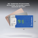 Travelon RFID Blocking Set of 10 Card Sleeves Cobalt 13701 - ORDER NOW FOR DELIVERY IN LATE FEBRUARY 2026 - 1
