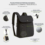 Travelon Runways Anti-Theft Compact Backpack Black 43717 - ORDER NOW FOR DELIVERY IN MAY 2026 - 8