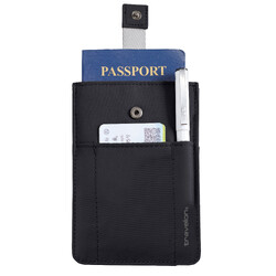 Travelon RFID Blocking Pull-Up Passport Holder Black 43702 - ORDER NOW FOR DELIVERY IN MAY 2026