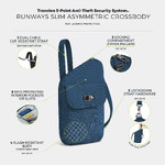 Travelon Runways Anti-Theft Slim Asymmetric Crossbody Ocean 43712 - ORDER NOW FOR DELIVERY IN MAY 2026 - 7