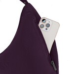 Travelon Runways Anti-Theft Asymmetric Hobo Bag Plum 43716 - ORDER NOW FOR DELIVERY IN MAY 2026 - 7