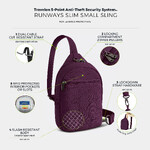 Travelon Runways Anti-Theft Small Sling Plum 43713 - ORDER NOW FOR DELIVERY IN MAY 2026 - 8