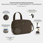 Travelon Runways Anti-Theft Double Compartment Tablet Crossbody Smoke 43714 - ORDER NOW FOR DELIVERY IN MAY 2026 - 8