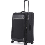 Qantas Melbourne Large 79cm Softside Suitcase Black QF24L