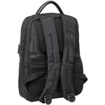 Numinous Smart 14.1” Laptop Leather Backpack Black N4401  - 1