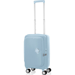 American Tourister Curio Book Opening Small/Cabin 55cm Hardside Suitcase Summit Blue 53568