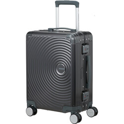 American Tourister Soundbox ALU Small/Cabin 55cm Hardside Suitcase Brushed Anthracite 55707