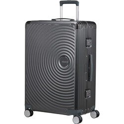 American Tourister Soundbox ALU Large 77cm Hardside Suitcase Brushed Anthracite 55711