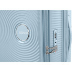 American Tourister Curio Book Opening Hardside Suitcase Set of 3 Summit Blue 53568, 53569, 53570 with FREE Digital Luggage Scale 12775 - 7