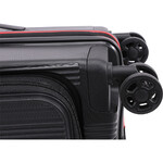 Qantas Mascot Small/Cabin 53cm Hardside Suitcase Black QF32S - 8