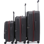 Qantas Mascot Hardside Suitcase Set of 3 Black QF32S, QF32M, QF32L with Free Digital Luggage Scale 12775 - 2