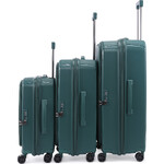 Qantas Mascot Hardside Suitcase Set of 3 Green QF32S, QF32M, QF32L with Free Digital Luggage Scale 12775 - 2