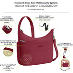 Travelon Roam Anti-Theft Medium Crossbody Bag Cranberry 43677 - ORDER NOW FOR DELIVERY IN AUGUST 2026 - 7