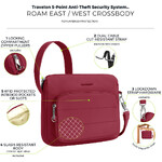 Travelon Roam Anti-Theft East/West Crossbody Bag Cranberry 43676 - ORDER NOW FOR DELIVERY IN AUGUST 2026 - 7