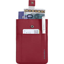 Travelon RFID Blocking Pull-Up Passport Holder Cranberry 43702 - ORDER NOW FOR DELIVERY IN OCTOBER 2026