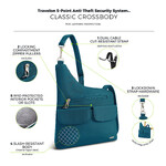 Travelon Classic Anti-Theft Crossbody Bag Teal 42373 - 8