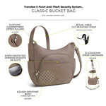 Travelon Classic Anti-Theft Bucket Crossbody Bag Hazelnut 42757 - 8
