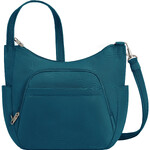 Travelon Classic Anti-Theft Bucket Crossbody Bag Teal 42757